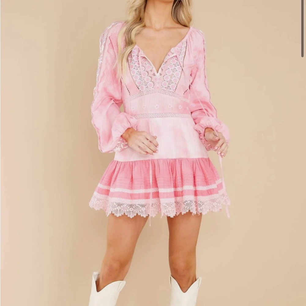 LoveShackFancy Chelie Mini Dress